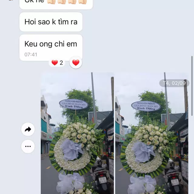 Hình ảnh hoa giao hàng thực tế