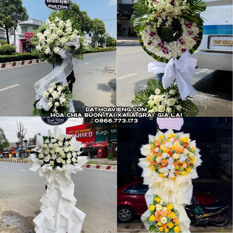 Đặt Vòng Hoa Viếng tại Xã Ia Grai, Gia Lai