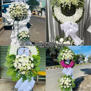 Đặt Vòng Hoa Viếng tại Xã Long Hựu, Tây Ninh