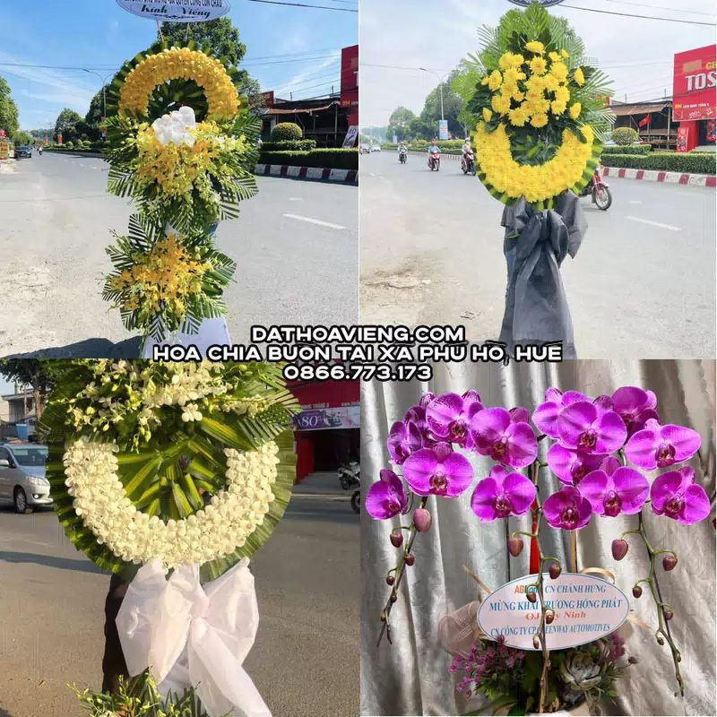 Đặt Vòng Hoa Viếng tại Xã Phú Hồ, Huế