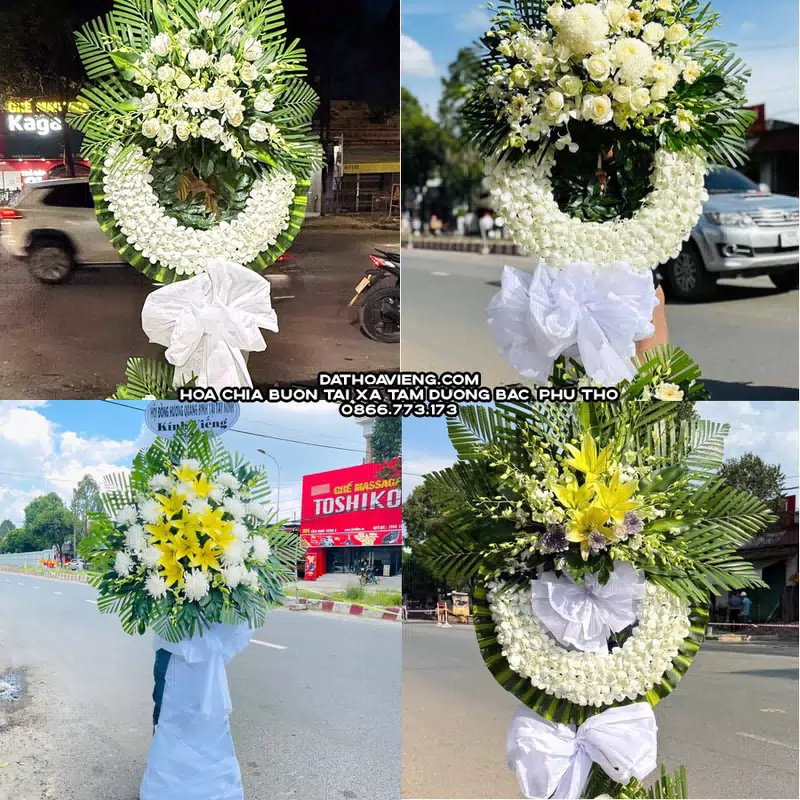 Đặt Vòng Hoa Viếng tại Xã Tam Dương Bắc, Phú Thọ