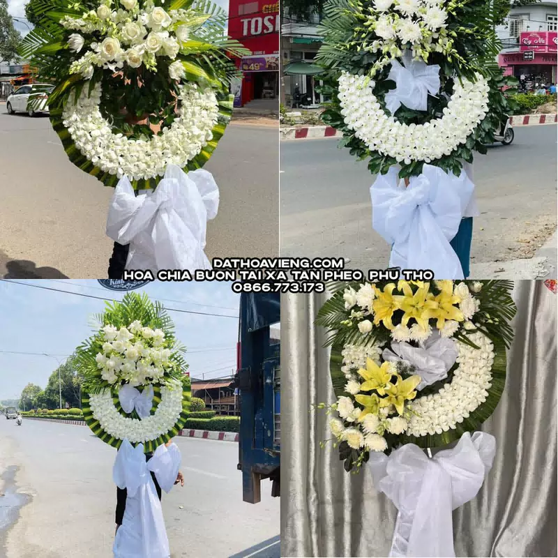 Đặt Vòng Hoa Viếng tại Xã Tân Pheo, Phú Thọ