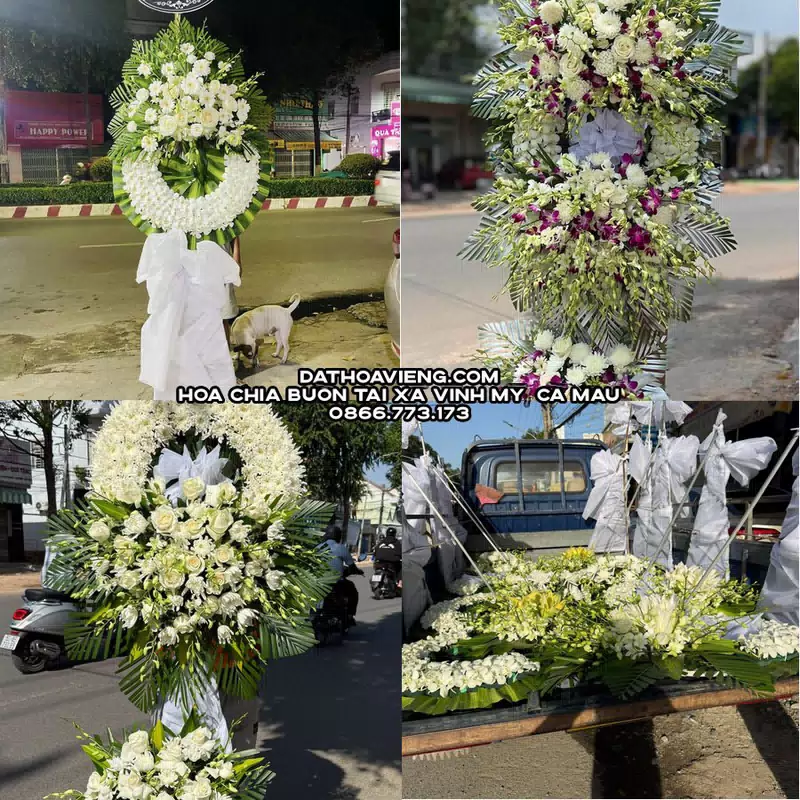 Đặt Vòng Hoa Viếng tại Xã Vĩnh Mỹ, Cà Mau