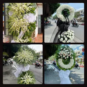 Điện Hoa Viếng Đám Tang tại Phùng, Huyện Đan Phượng