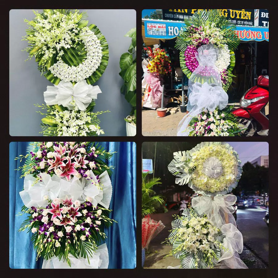 Điện Hoa Viếng Đám Tang tại Xã Hội Thịnh, Phú Thọ