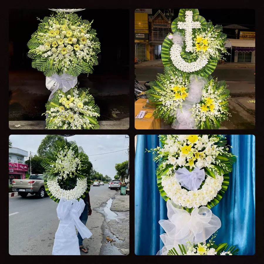 Điện Hoa Viếng Đám Tang tại Xã Vạn Thắng, Ninh Bình