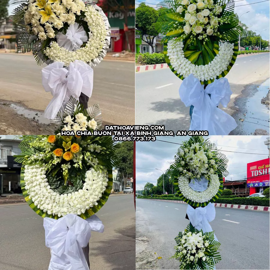 Mẫu hoa chia buồn tham khảo tại Xã Bình Giang, An Giang