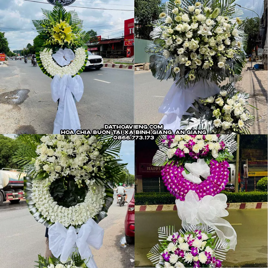 Mẫu hoa chia buồn tham khảo tại Xã Bình Giang, An Giang