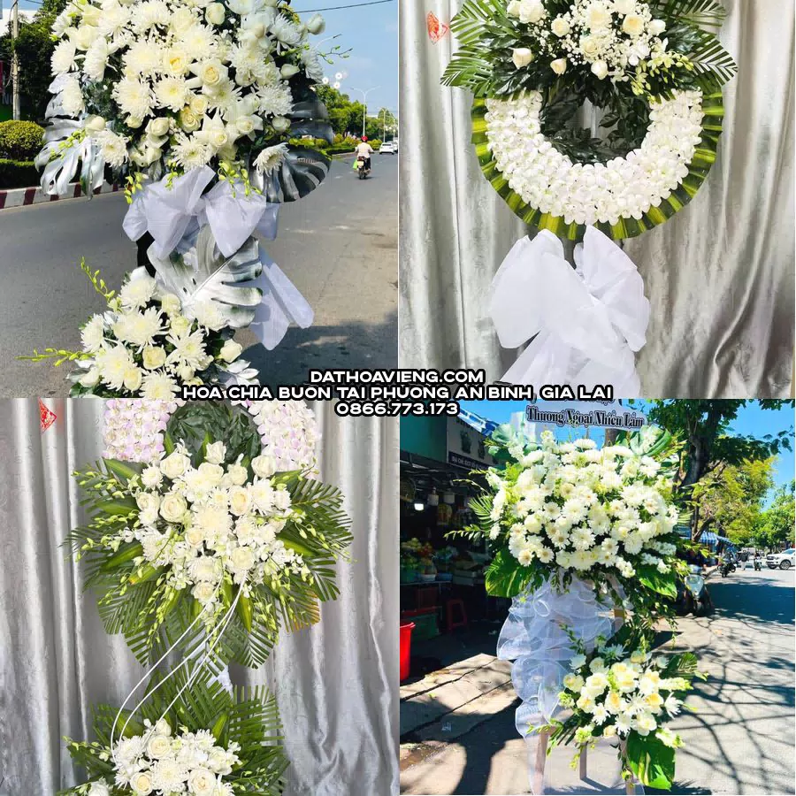 Mẫu hoa chia buồn tham khảo tại Phường An Bình, Gia Lai