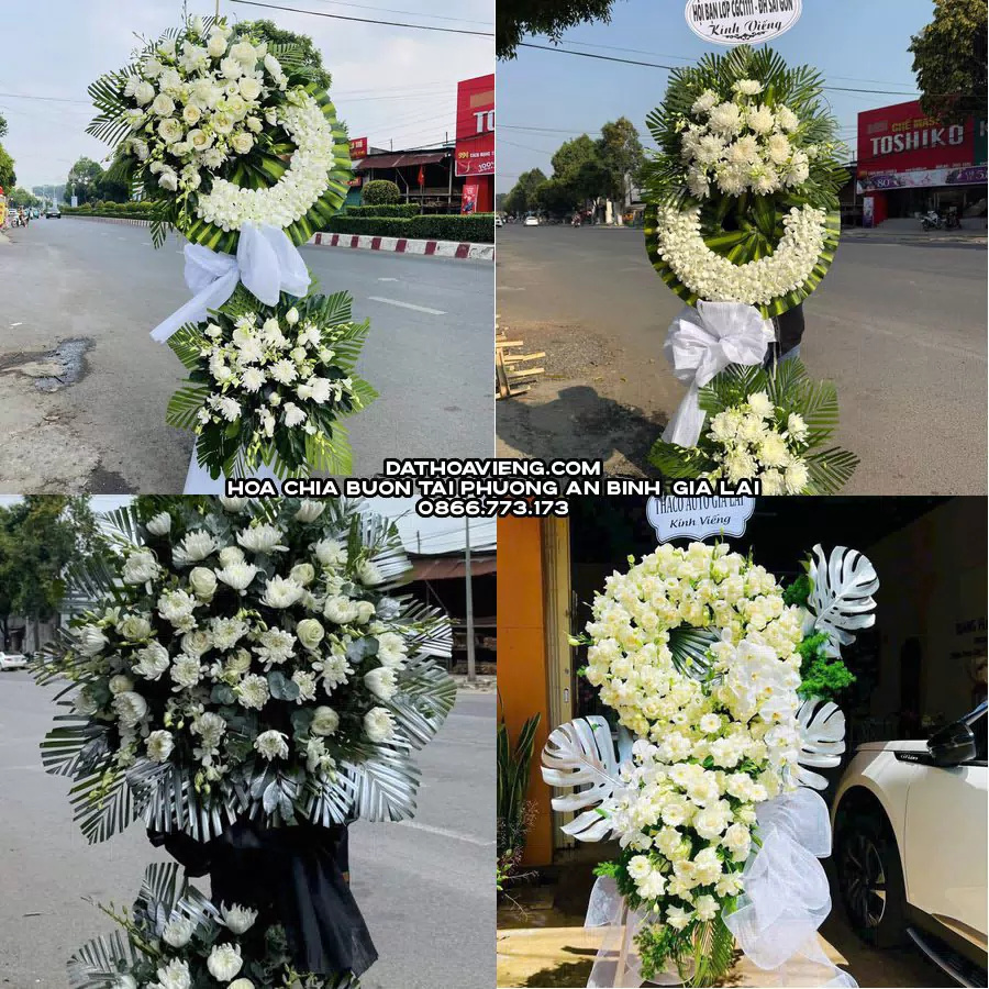 Mẫu hoa chia buồn tham khảo tại Phường An Bình, Gia Lai