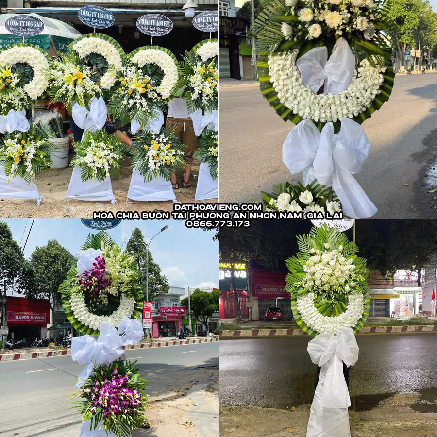 Mẫu hoa chia buồn tham khảo tại Phường An Nhơn Nam, Gia Lai