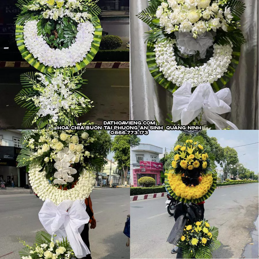 Mẫu hoa chia buồn tham khảo tại Phường An Sinh, Quảng Ninh