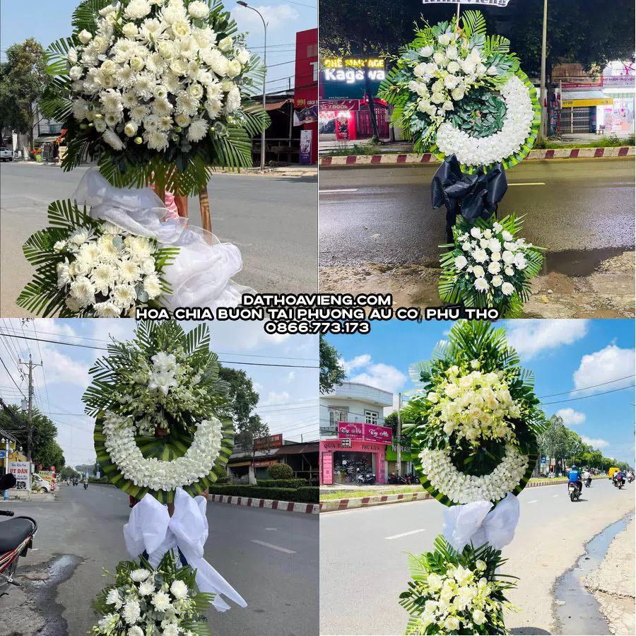 Mẫu hoa chia buồn tham khảo tại Phường Âu Cơ, Phú Thọ