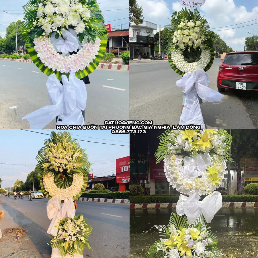 Mẫu hoa chia buồn tham khảo tại Phường Bắc Gia Nghĩa, Lâm Đồng