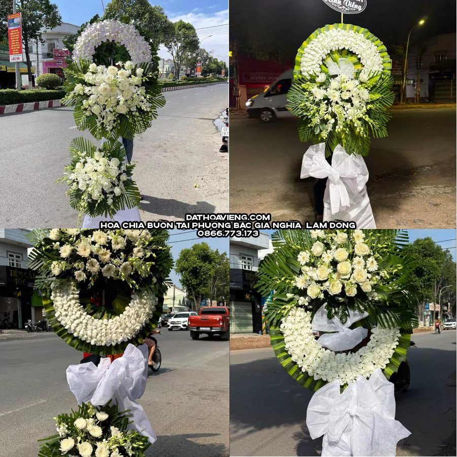 Mẫu hoa chia buồn tham khảo tại Phường Bắc Gia Nghĩa, Lâm Đồng