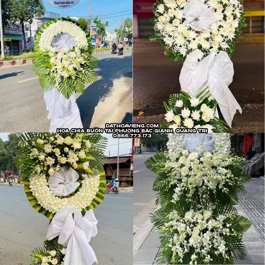 Mẫu hoa chia buồn tham khảo tại Phường Bắc Gianh, Quảng Trị