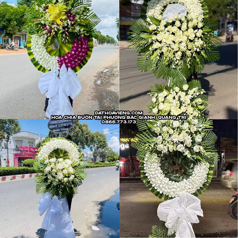 Mẫu hoa chia buồn tham khảo tại Phường Bắc Gianh, Quảng Trị