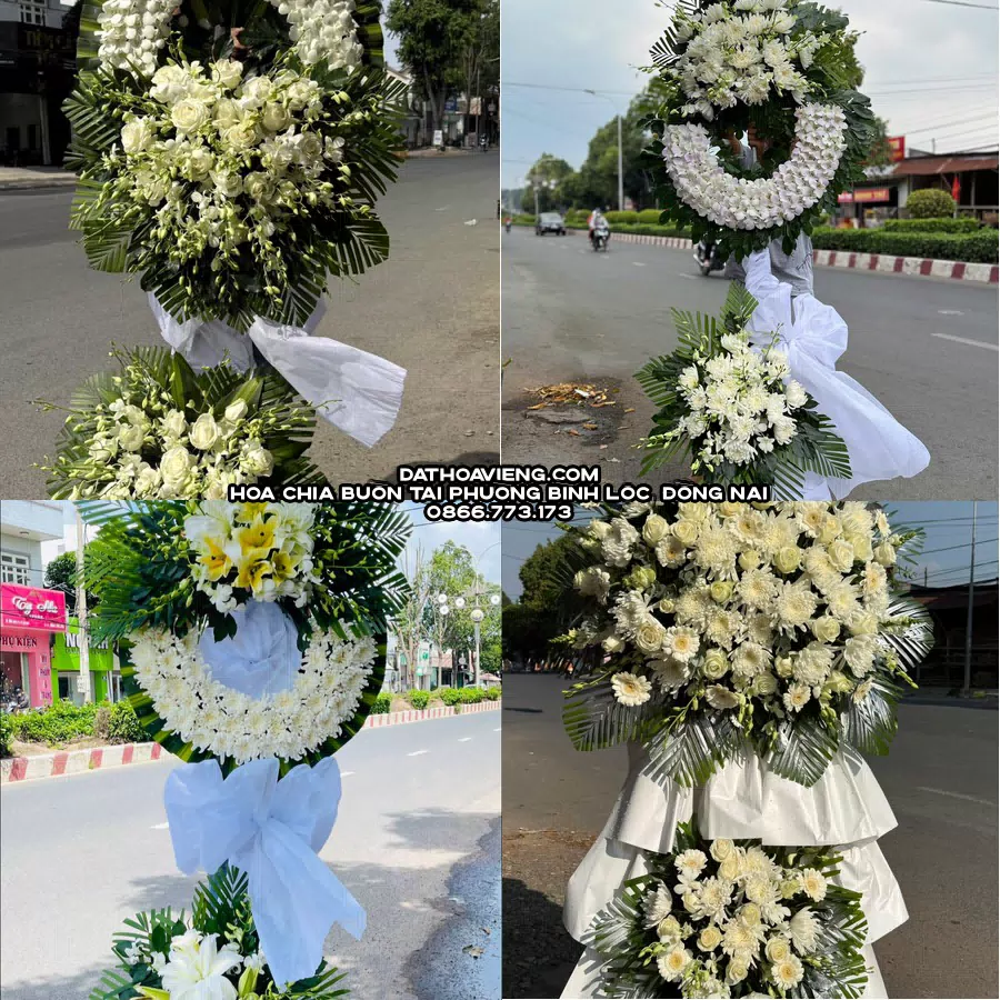 Mẫu hoa chia buồn tham khảo tại Phường Bình Lộc, Đồng Nai