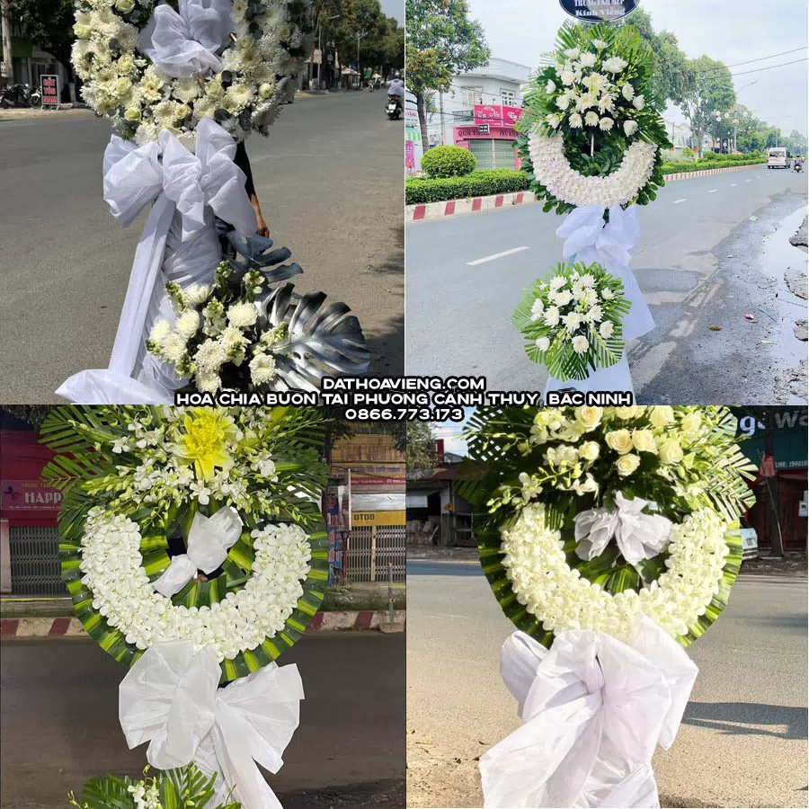 Mẫu hoa chia buồn tham khảo tại Phường Cảnh Thụy, Bắc Ninh