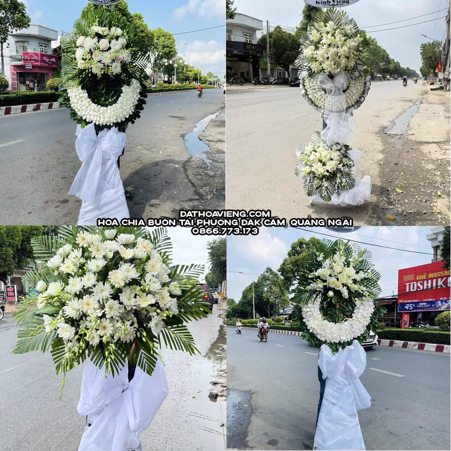 Mẫu hoa chia buồn tham khảo tại Phường Đăk Cấm, Quảng Ngãi