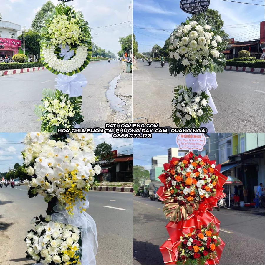 Mẫu hoa chia buồn tham khảo tại Phường Đăk Cấm, Quảng Ngãi