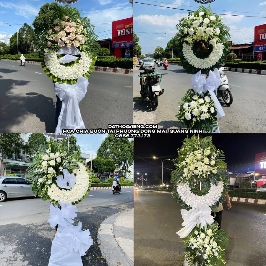 Mẫu hoa chia buồn tham khảo tại Phường Đông Mai, Quảng Ninh