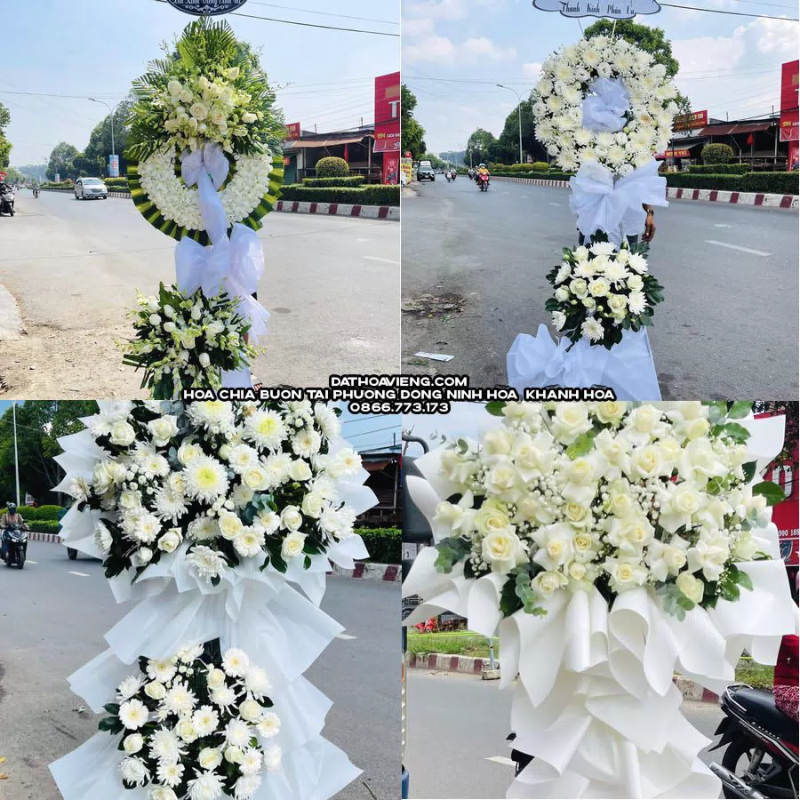 Mẫu hoa chia buồn tham khảo tại Phường Đông Ninh Hòa, Khánh Hòa