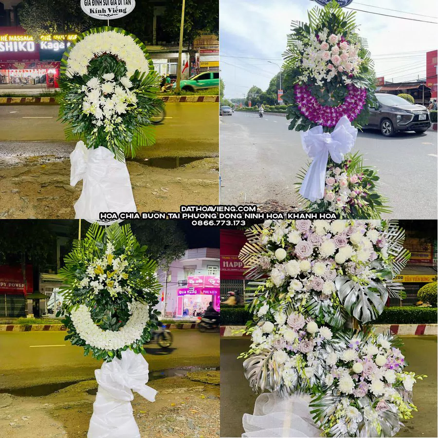 Mẫu hoa chia buồn tham khảo tại Phường Đông Ninh Hòa, Khánh Hòa