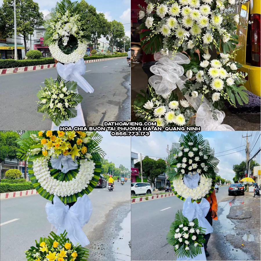 Mẫu hoa chia buồn tham khảo tại Phường Hà An, Quảng Ninh