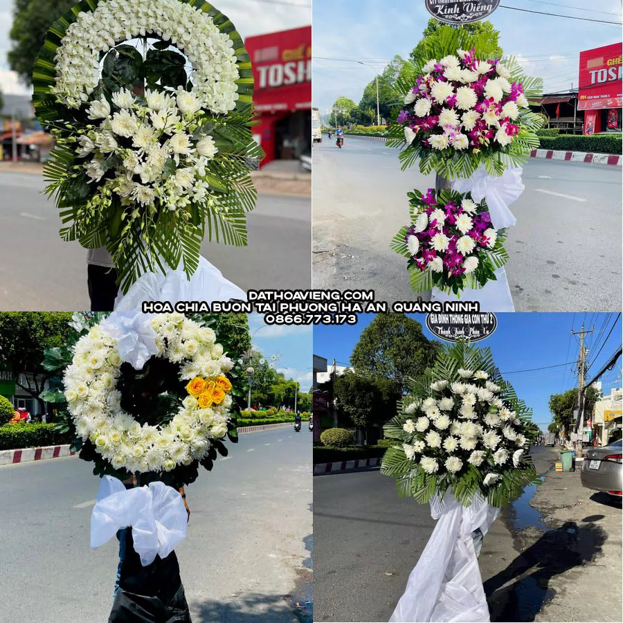 Mẫu hoa chia buồn tham khảo tại Phường Hà An, Quảng Ninh