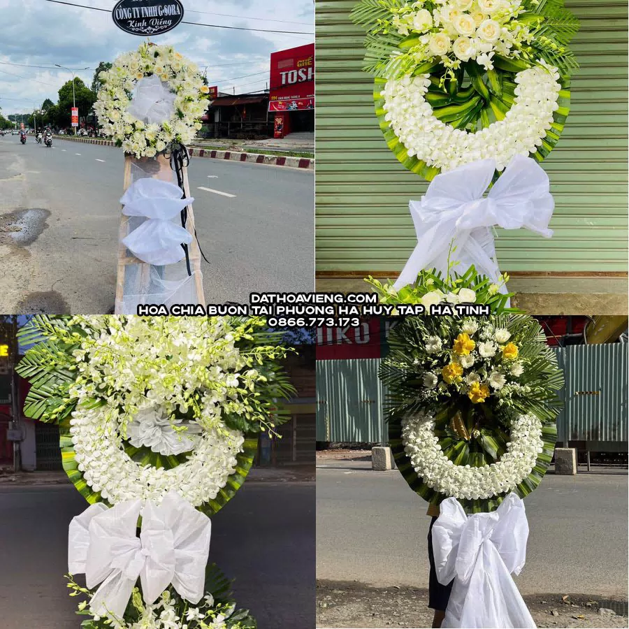 Mẫu hoa chia buồn tham khảo tại Phường Hà Huy Tập, Hà Tĩnh