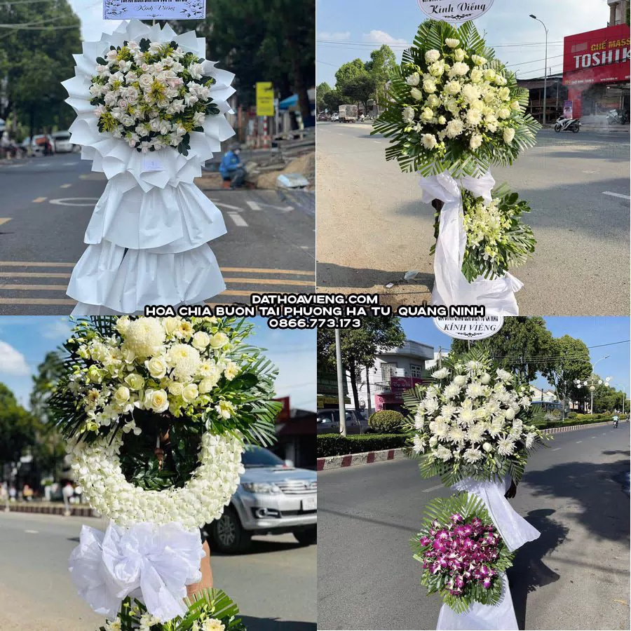 Mẫu hoa chia buồn tham khảo tại Phường Hà Tu, Quảng Ninh