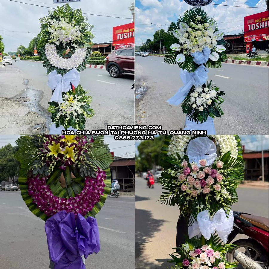 Mẫu hoa chia buồn tham khảo tại Phường Hà Tu, Quảng Ninh