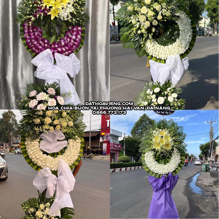 Mẫu hoa chia buồn tham khảo tại Phường Hải Vân, Đà Nẵng