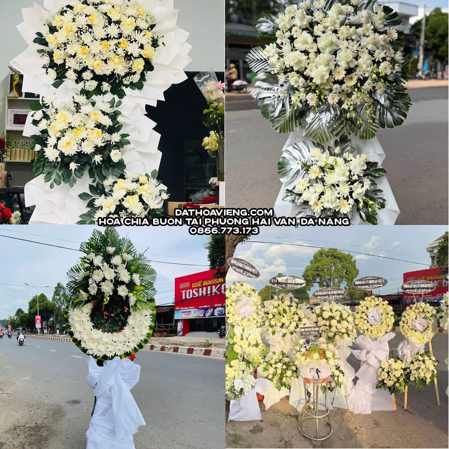 Mẫu hoa chia buồn tham khảo tại Phường Hải Vân, Đà Nẵng