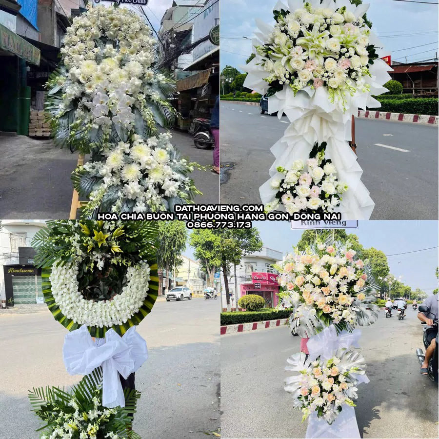 Mẫu hoa chia buồn tham khảo tại Phường Hàng Gòn, Đồng Nai