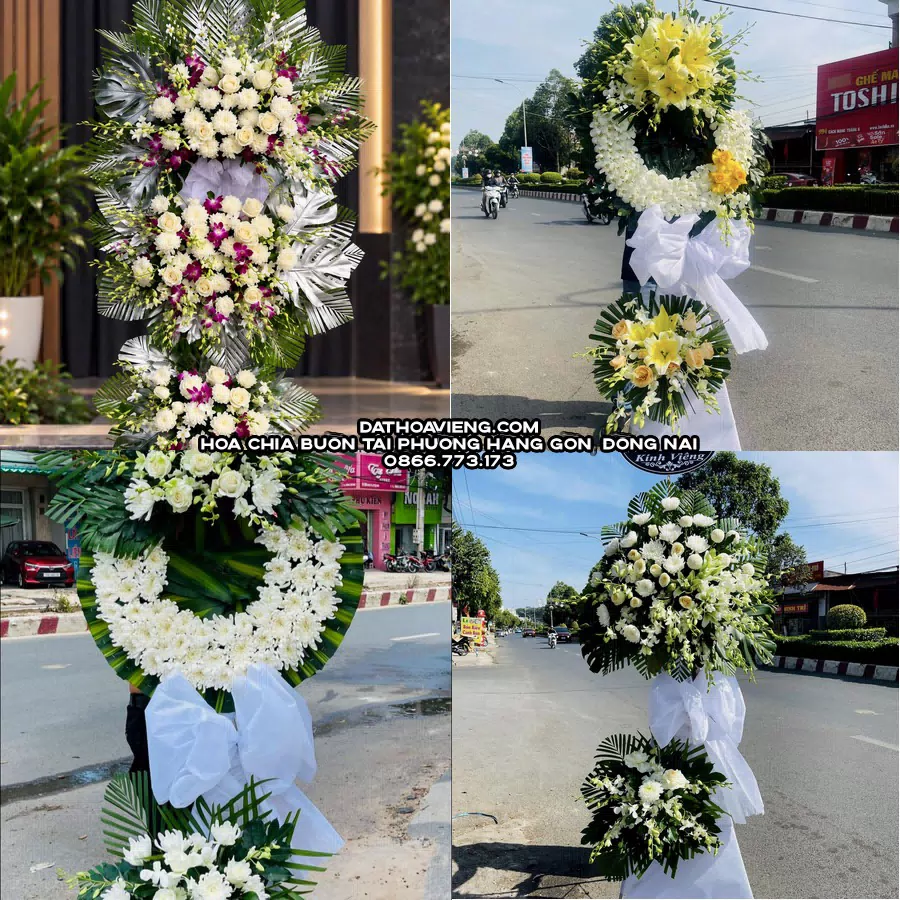Mẫu hoa chia buồn tham khảo tại Phường Hàng Gòn, Đồng Nai