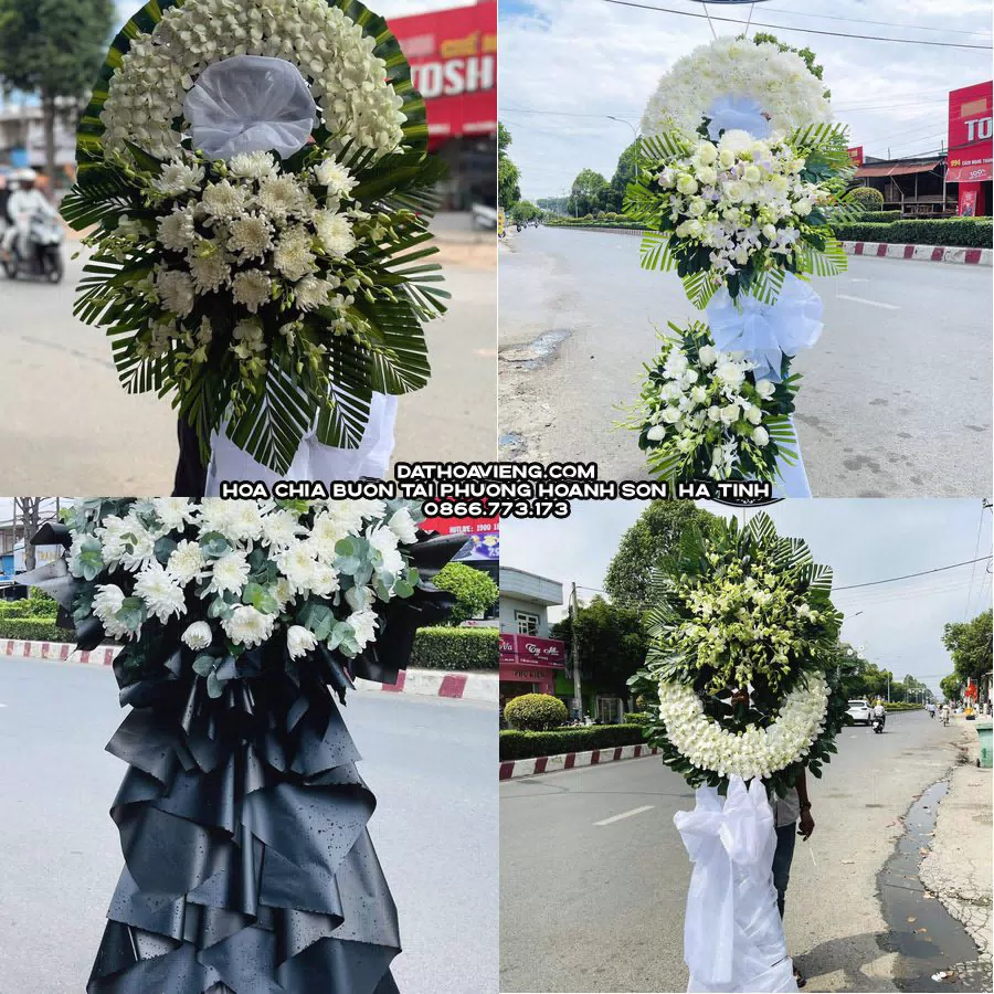 Mẫu hoa chia buồn tham khảo tại Phường Hoành Sơn, Hà Tĩnh