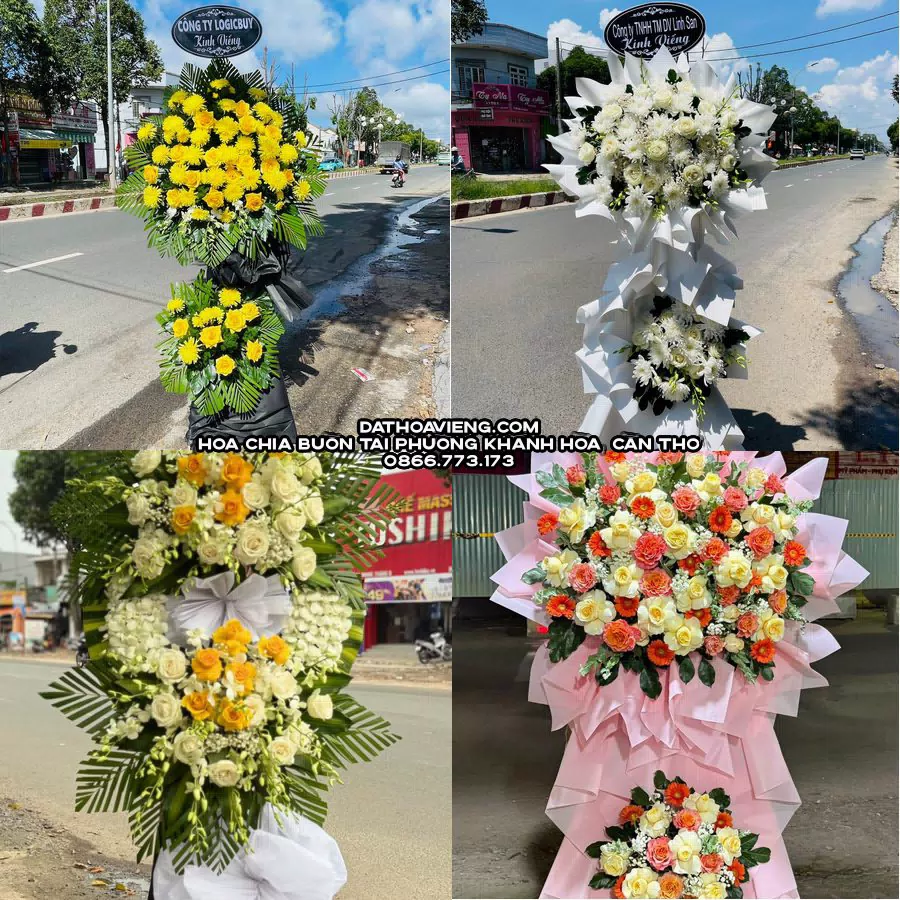 Mẫu hoa chia buồn tham khảo tại Phường Khánh Hòa, Cần Thơ