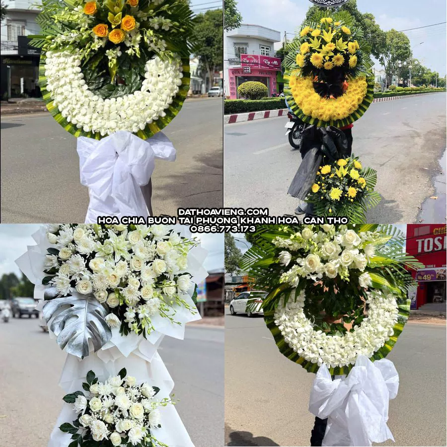 Mẫu hoa chia buồn tham khảo tại Phường Khánh Hòa, Cần Thơ