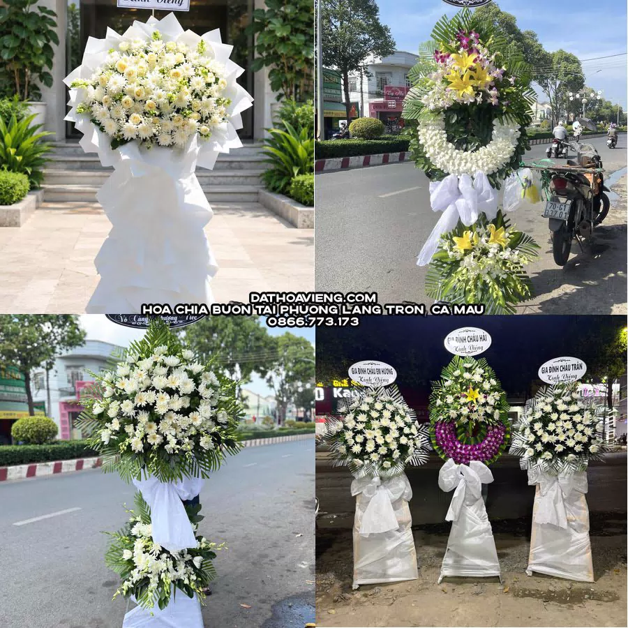 Mẫu hoa chia buồn tham khảo tại Phường Láng Tròn, Cà Mau