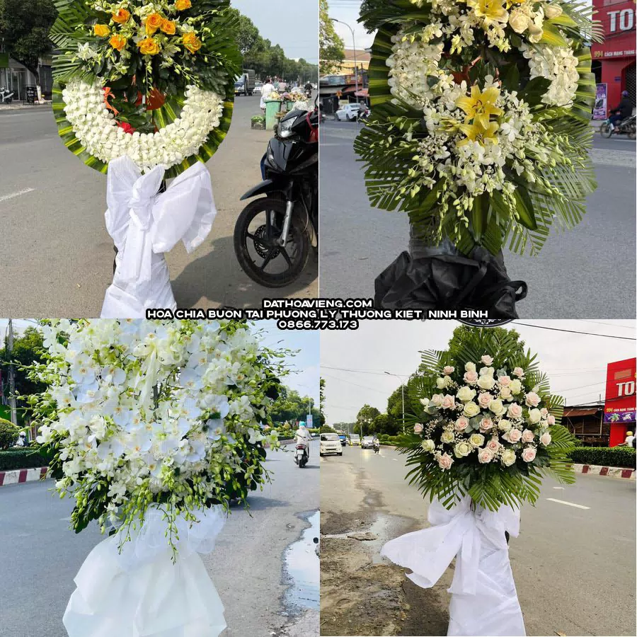Mẫu hoa chia buồn tham khảo tại Phường Lý Thường Kiệt, Ninh Bình