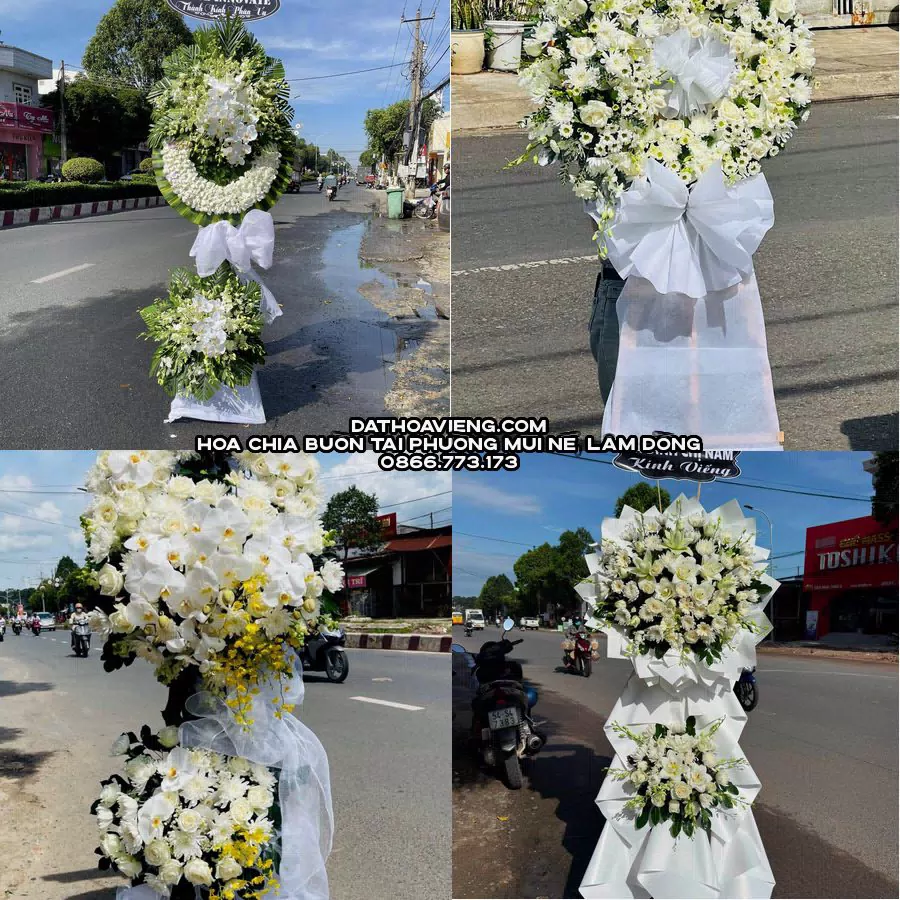 Mẫu hoa chia buồn tham khảo tại Phường Mũi Né, Lâm Đồng