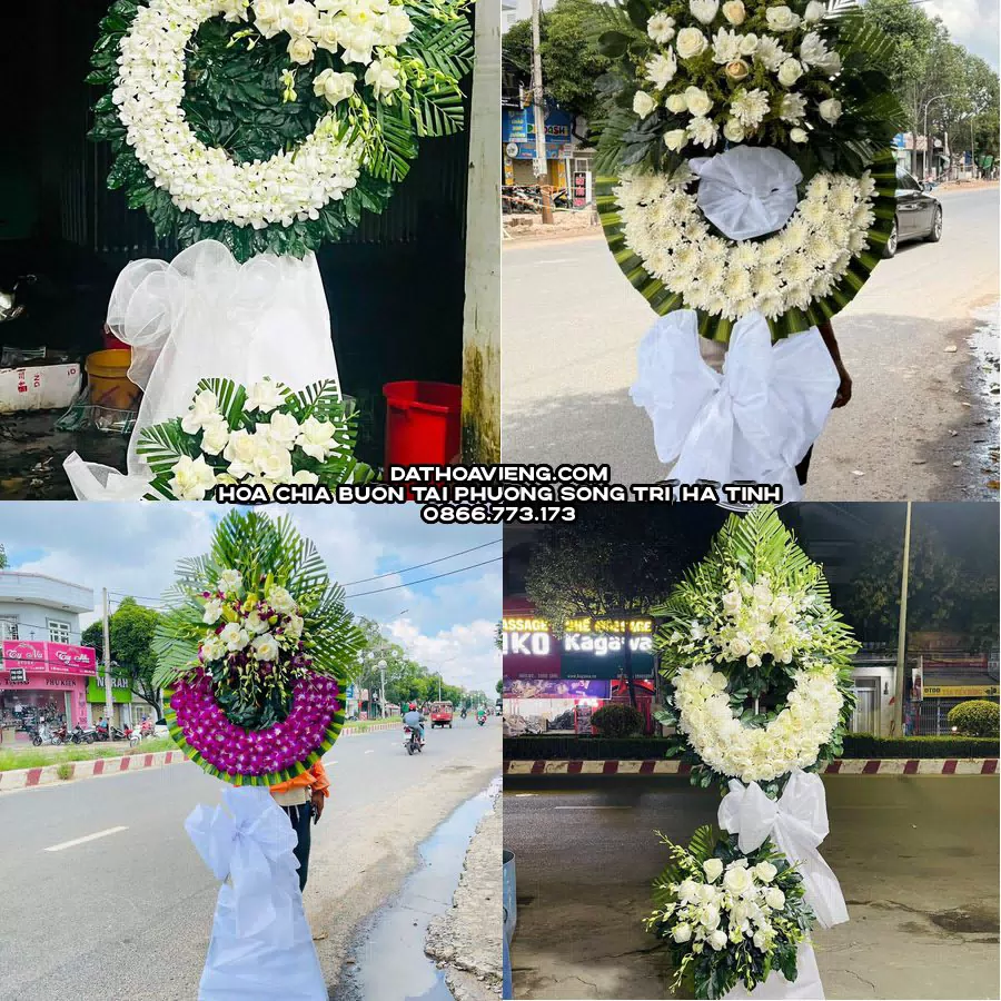 Mẫu hoa chia buồn tham khảo tại Phường Sông Trí, Hà Tĩnh