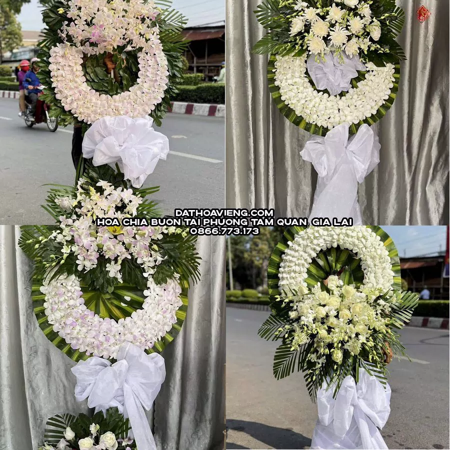 Mẫu hoa chia buồn tham khảo tại Phường Tam Quan, Gia Lai