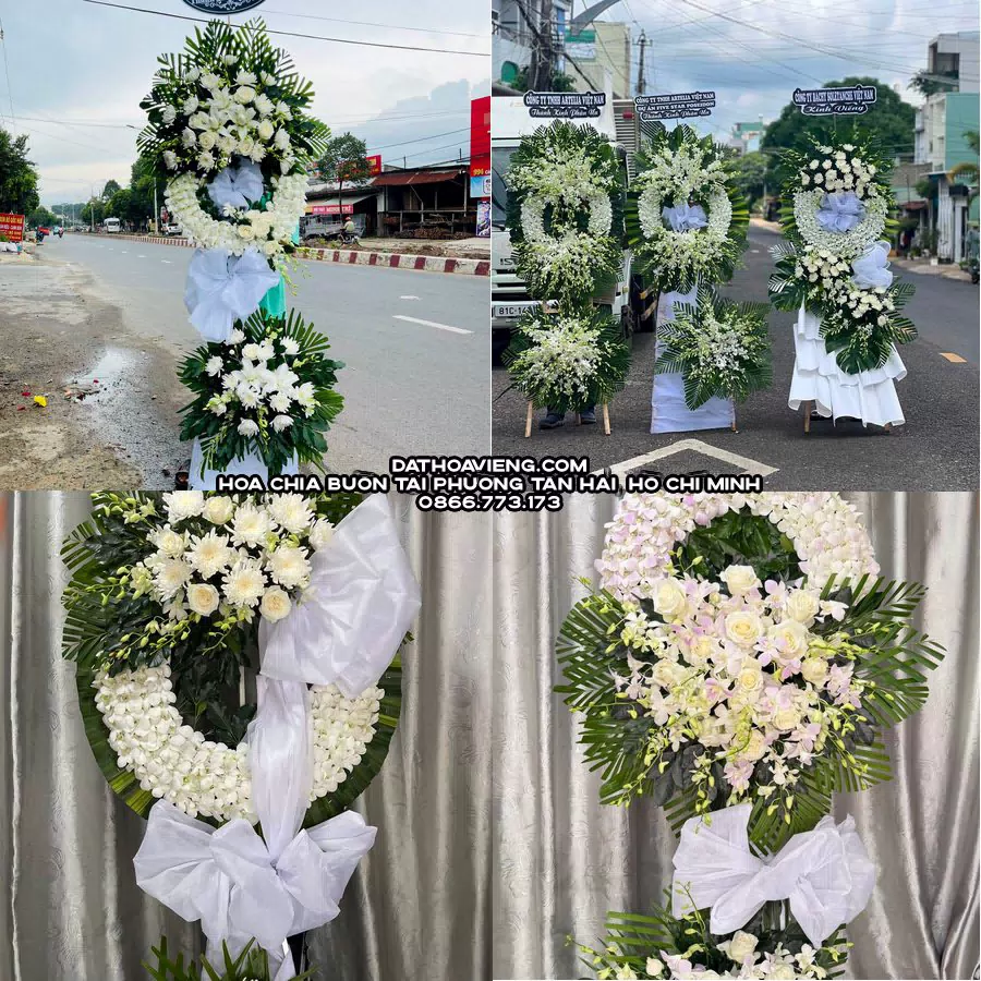Mẫu hoa chia buồn tham khảo tại Phường Tân Hải, Hồ Chí Minh