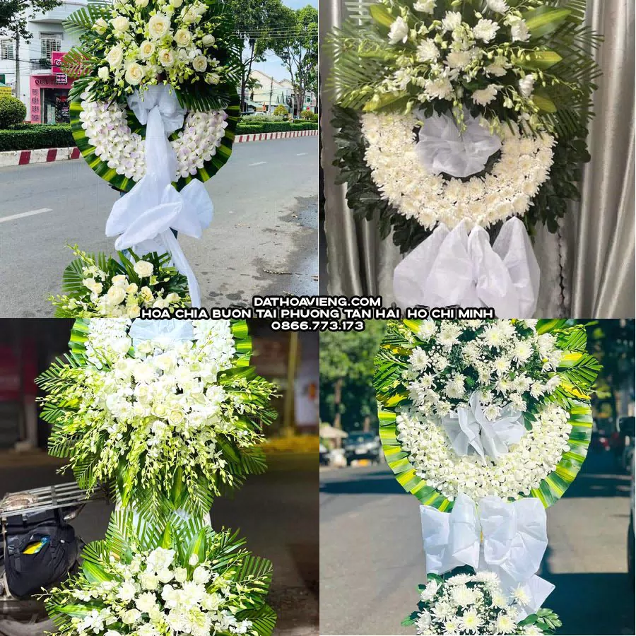 Mẫu hoa chia buồn tham khảo tại Phường Tân Hải, Hồ Chí Minh