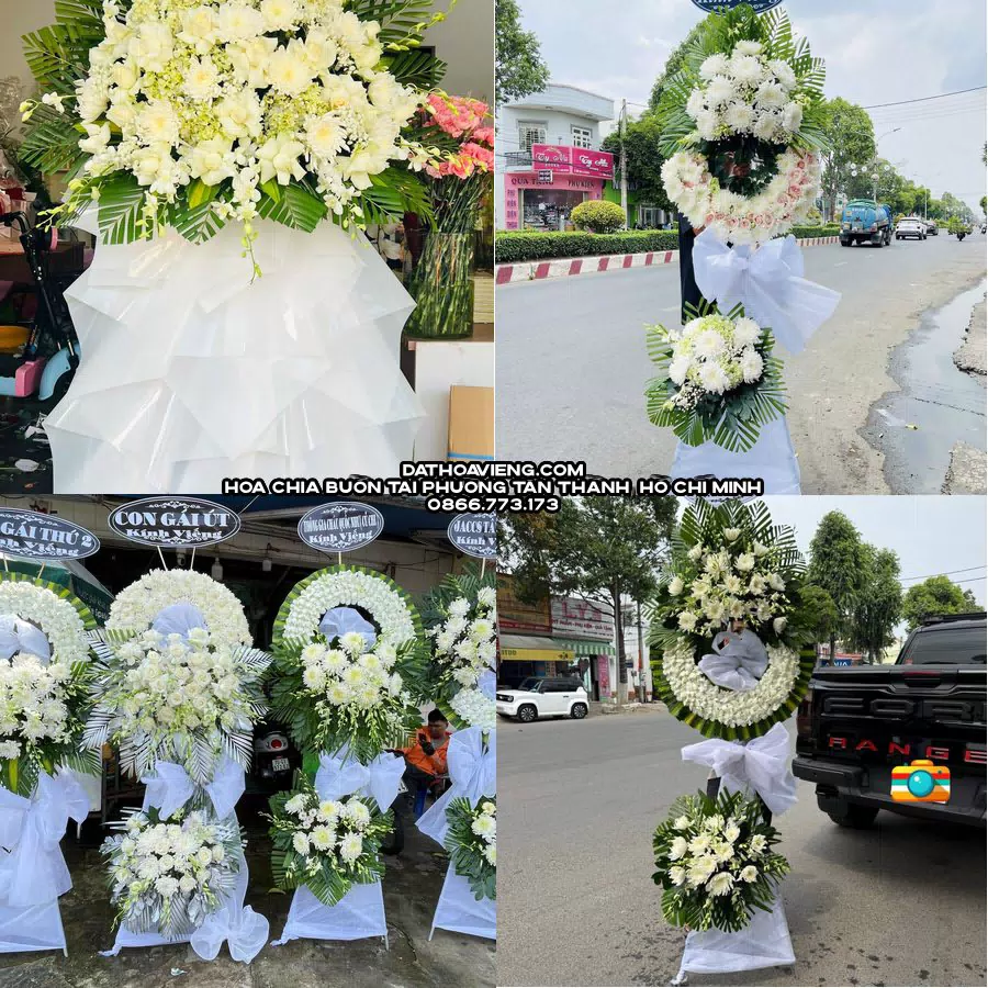 Mẫu hoa chia buồn tham khảo tại Phường Tân Thành, Hồ Chí Minh