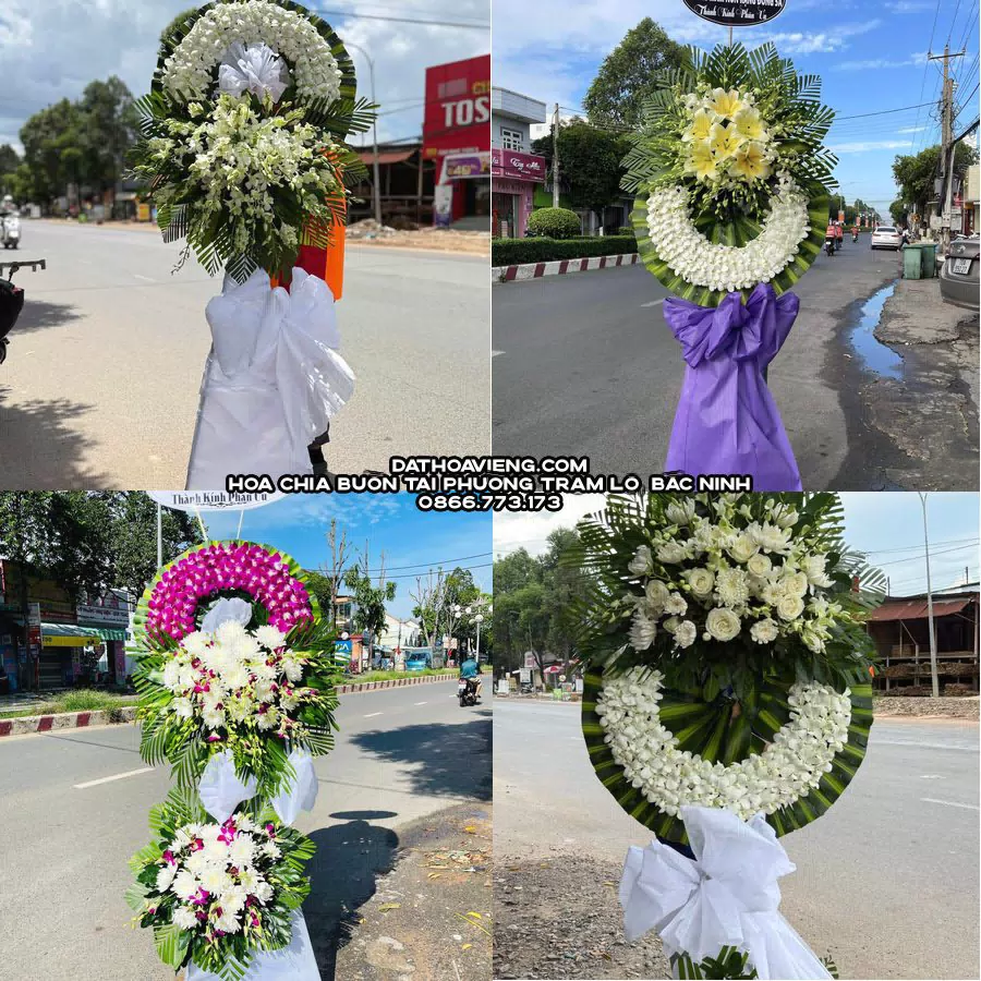 Mẫu hoa chia buồn tham khảo tại Phường Trạm Lộ, Bắc Ninh