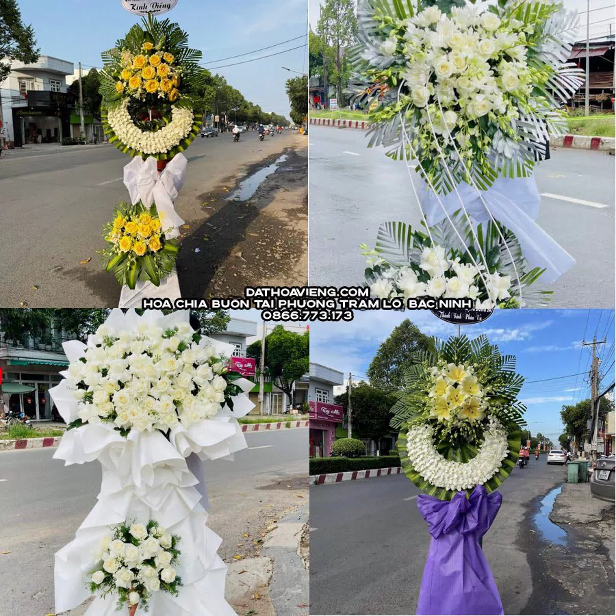 Mẫu hoa chia buồn tham khảo tại Phường Trạm Lộ, Bắc Ninh